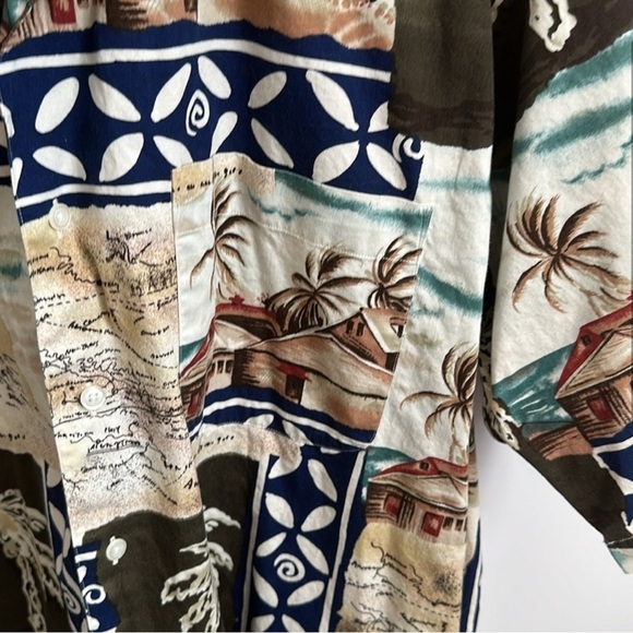 Nautica Tropical Print Shirt Men’s XL - Picture 2 of 4